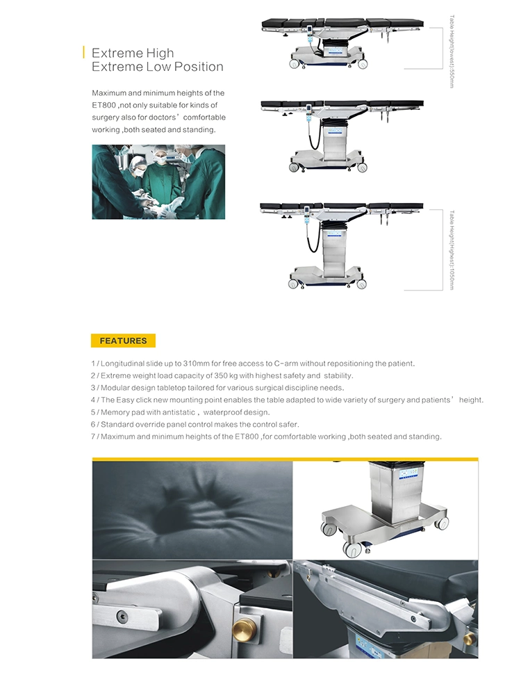 Operating Room Equipment Electric Hydraulic Operating Table