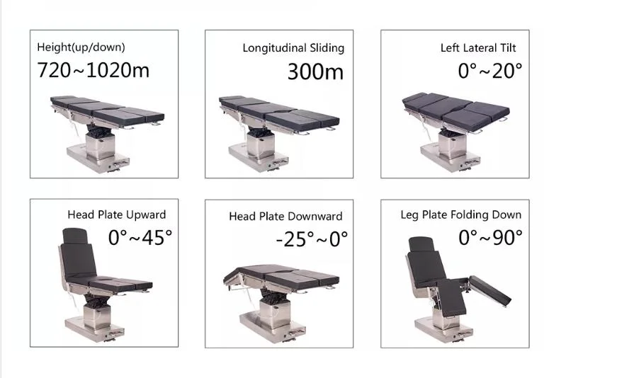 Hospital Devices Operating Room Electric Operating Table Surgery Table with CE/ISO/FDA Certificate