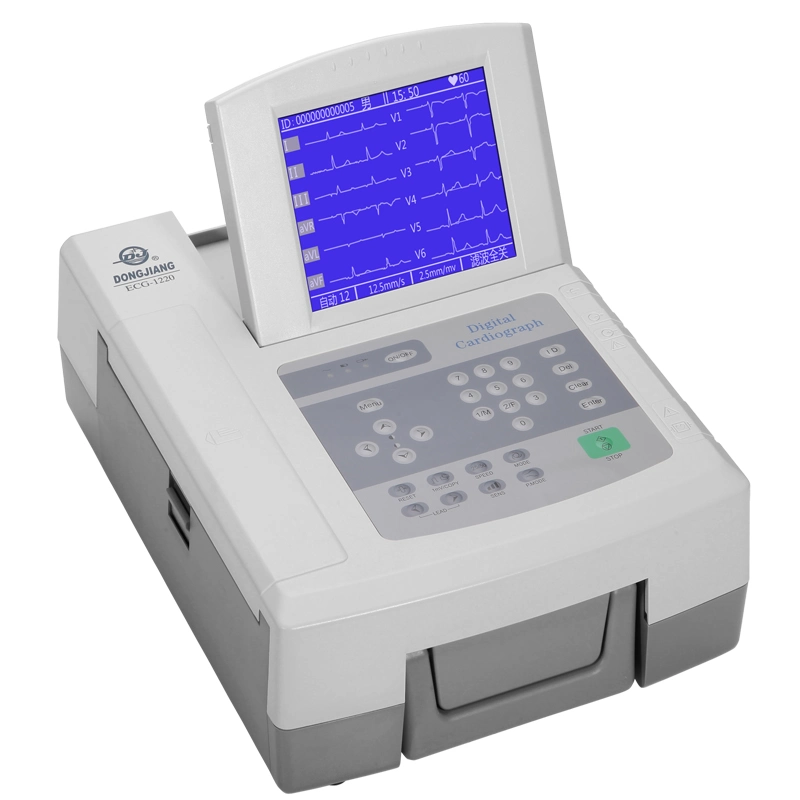 Medical Equipment Digital 12 Channel ECG/EKG Machine with CE Certificate