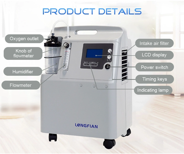 Longfian PSA Electric Smart Portable Oxygen Concentrator 5L in Stock