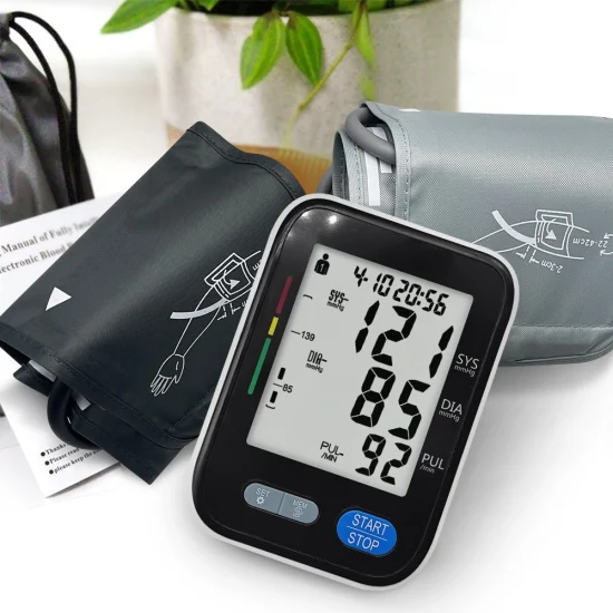 Upper Arm Digital Blood Pressure Monitor Meter Bluetooth LCD Inflation Bp Monitors