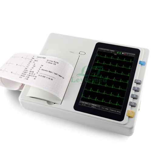 LTSE23 Cheap Price 3 Channel/6 Channel/12 Channel 7 Inch Touch Screen ECG Machine